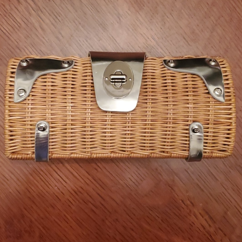 Kate Spade wicker clutch
